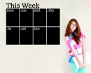 Weekly Planner Chalkboard Calendar